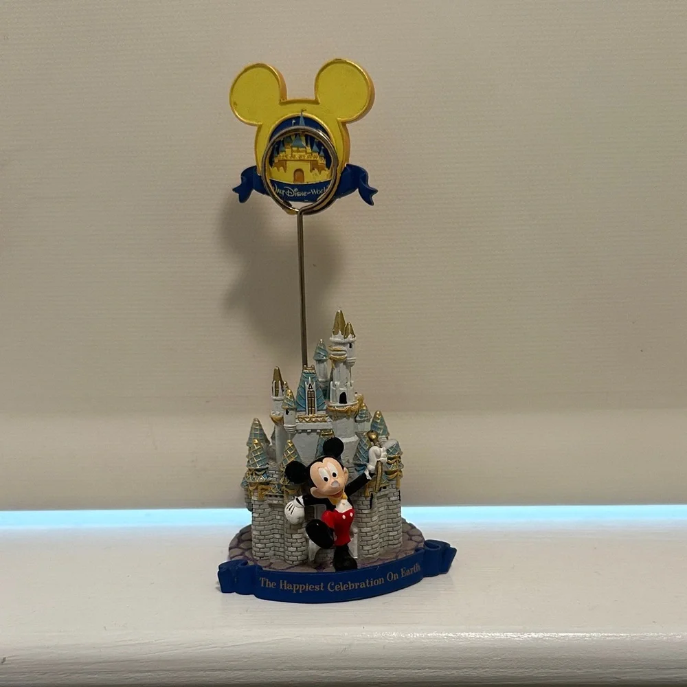 Disney Mickey Mouse Castle Photo Holder in Blue, Gold, Red
